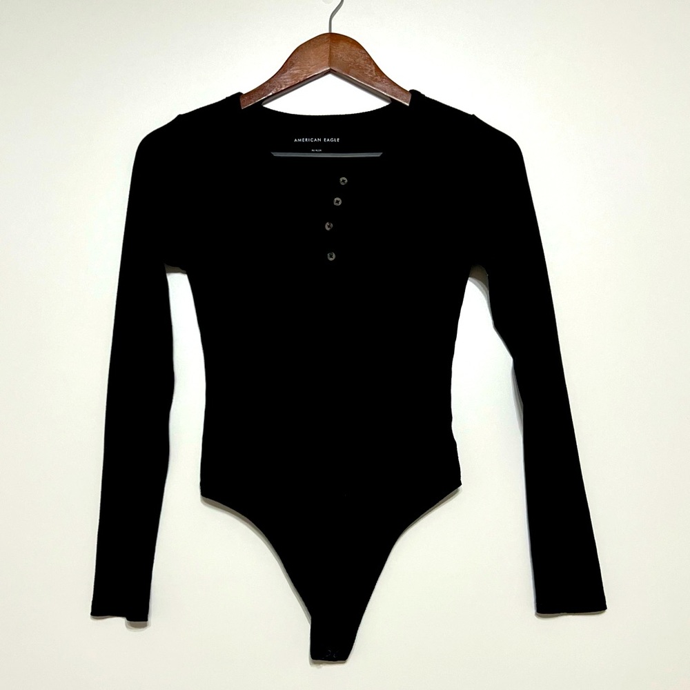 American Eagle long sleeve rubbed bodysuit